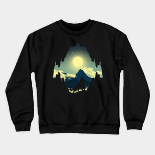 Good Night Wolf Den Nature Crewneck Sweatshirt